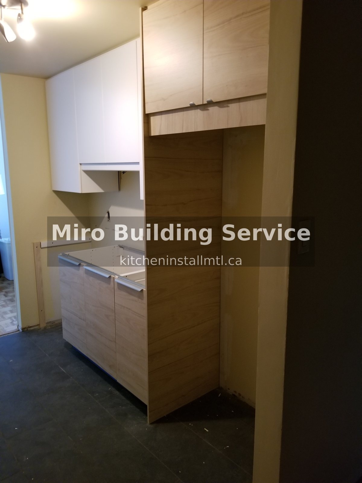 Montreal East upper cabinets