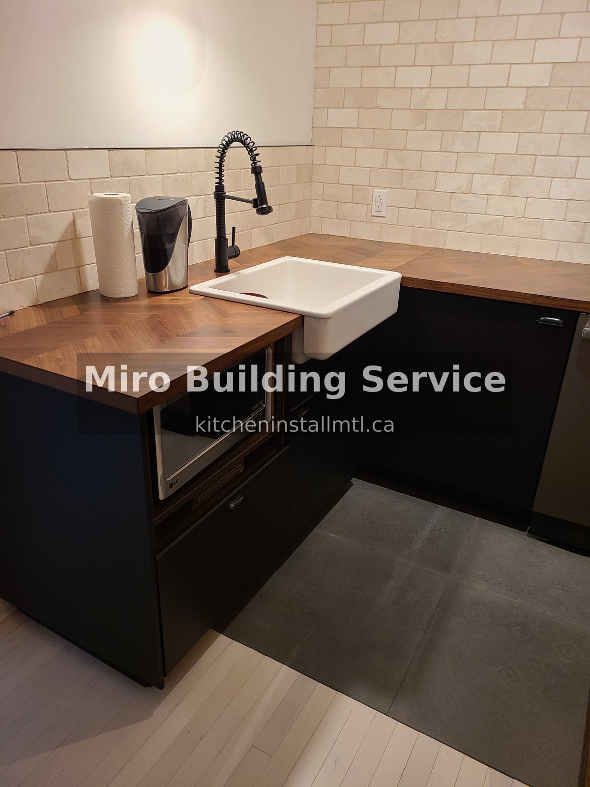 NDG farmhouse sink plumbing